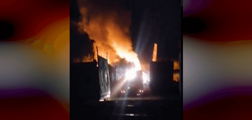 Неподалеку от НПЗ: в Воронеже беспилотник упал на промышленный объект, начался пожар (видео)