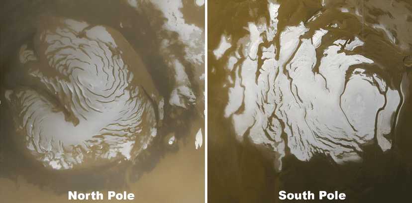 50-летняя загадка Марса раскрыта: что не так с полярным льдом на Красной планете (фото)