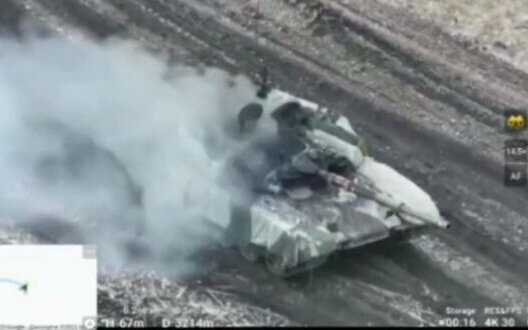Ukrainian defenders destroyed two elite T-90 "Proryv" tanks near Tonenke - spokesman of OSGT "Khortytsia" Voloshyn. VIDEO