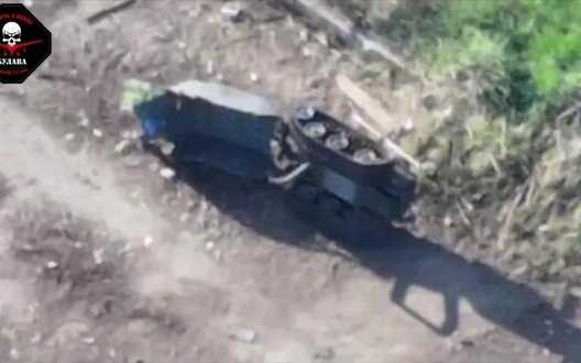 Soldiers of 72nd Brigade destroy Russian ground robot on battlefield. VIDEO