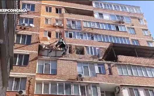 Ruscists shelled residential quarters of Kherson, one person was injured. VIDEO