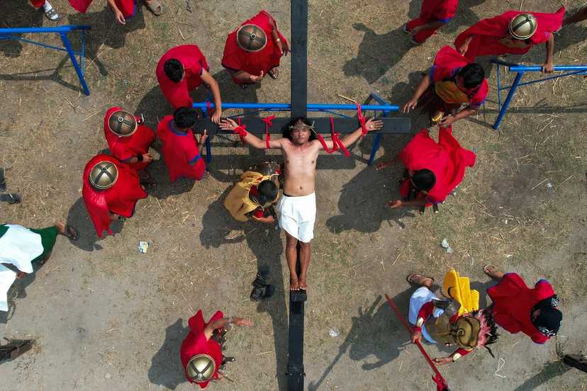 Filipino villager, 63, says he is getting too old to be nailed to a cross for the 35th time 