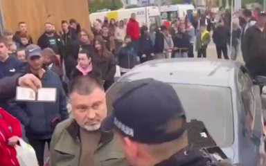 Drunken head of district state administration Maibozhenko crashes into crowd of people in Brovary. VIDEO (updated)