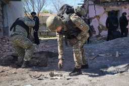 Ukraine says Russia is trying to break through its defenses in the northeastern Kharkiv region